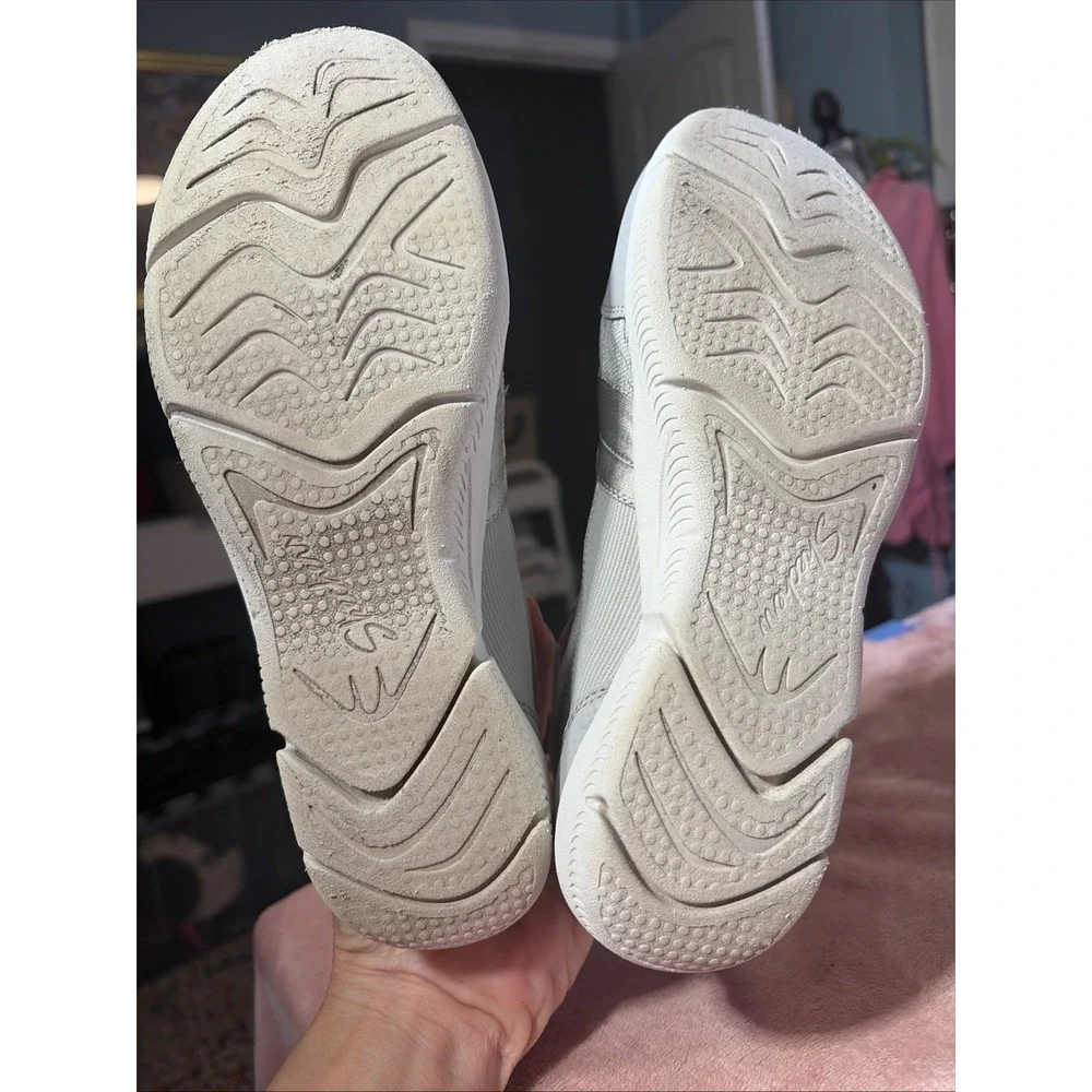 Skechers Be Lux Air Cooled Memory Foam Loafers Gray Slip On shoes Sz 7.5